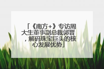 《南方+》专访周大生董事副总裁郭晋，解码珠宝巨头的核心发展优势