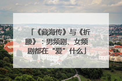 《藏海传》与《折腰》：男频剧、女频剧都在“爱”什么