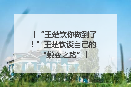 “王楚钦你做到了！”王楚钦谈自己的“蜕变之路”