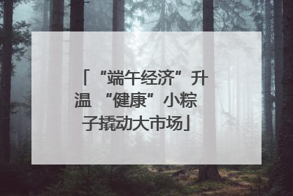 “端午经济”升温 “健康”小粽子撬动大市场
