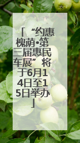 “约惠槐荫•第三届惠民车展”将于6月14日至15日举办