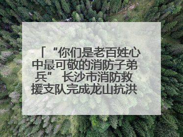 “你们是老百姓心中最可敬的消防子弟兵” 长沙市消防救援支队完成龙山抗洪使命归队