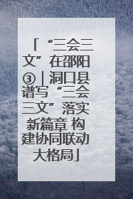 “三会三文”在邵阳③｜洞口县谱写“三会三文”落实新篇章 构建协同联动大格局