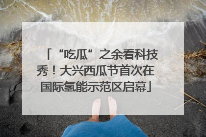 “吃瓜”之余看科技秀！大兴西瓜节首次在国际氢能示范区启幕