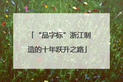 “品字标”浙江制造的十年跃升之路