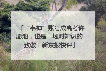 “韦神”账号成高考许愿池，也是一场对知识的致敬｜新京报快评