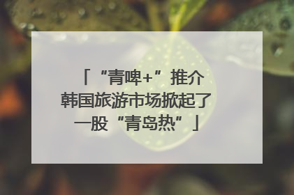“青啤+”推介 韩国旅游市场掀起了一股“青岛热”