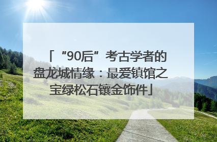 “90后”考古学者的盘龙城情缘：最爱镇馆之宝绿松石镶金饰件