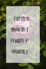 珍贵文物故事丨开诚的子弹钢笔
