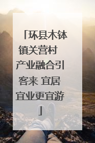 环县木钵镇关营村 产业融合引客来 宜居宜业更宜游