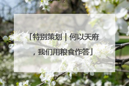 特别策划｜何以天府，我们用粮食作答