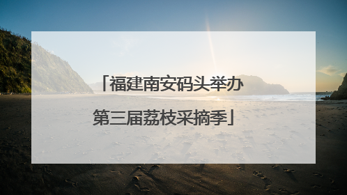 福建南安码头举办第三届荔枝采摘季