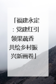 福建永定：党建红引领果蔬香 共绘乡村振兴新画卷