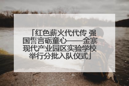 红色薪火代代传 强国誓言砺童心——金寨现代产业园区实验学校举行分批入队仪式