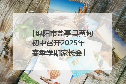 绵阳市盐亭县黄甸初中召开2025年春季学期家长会