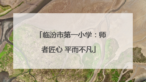 临汾市第一小学：师者匠心 平而不凡