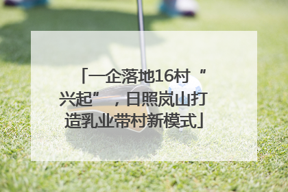 一企落地16村“兴起”，日照岚山打造乳业带村新模式