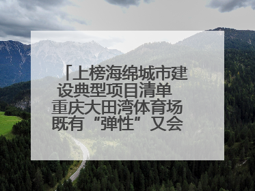 上榜海绵城市建设典型项目清单 重庆大田湾体育场既有“弹性”又会“呼吸”