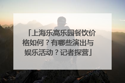 上海乐高乐园餐饮价格如何？有哪些演出与娱乐活动？记者探营