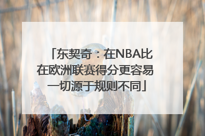 东契奇：在NBA比在欧洲联赛得分更容易 一切源于规则不同