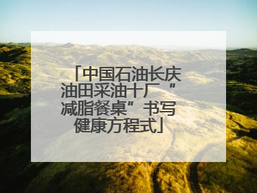 中国石油长庆油田采油十厂“减脂餐桌”书写健康方程式