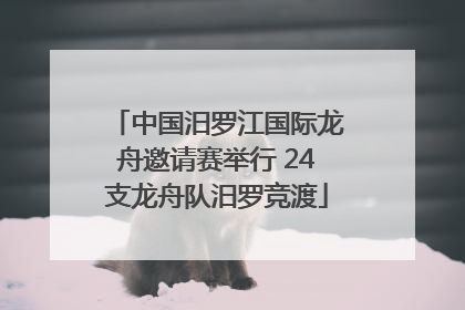 中国汨罗江国际龙舟邀请赛举行 24支龙舟队汨罗竞渡