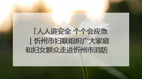 人人讲安全 个个会应急｜忻州市妇联组织广大家庭和妇女群众走进忻州市消防救援支队参观啦！