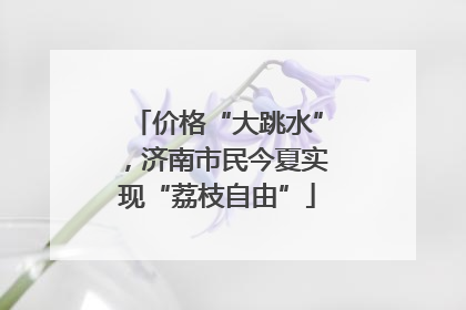 价格“大跳水”，济南市民今夏实现“荔枝自由”
