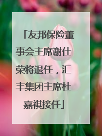 友邦保险董事会主席谢仕荣将退任，汇丰集团主席杜嘉祺接任