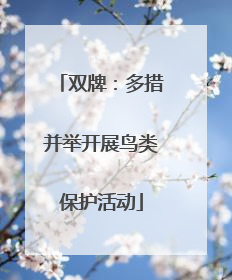 双牌：多措并举开展鸟类保护活动