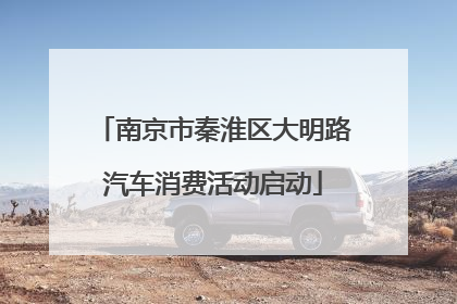 南京市秦淮区大明路汽车消费活动启动