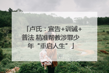 卢氏：宣告+训诫+普法 精准帮教涉罪少年“重启人生”