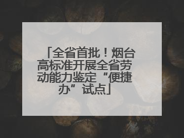 全省首批！烟台高标准开展全省劳动能力鉴定“便捷办”试点