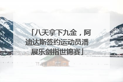 八天拿下九金，阿迪达斯签约运动员潘展乐剑指世锦赛