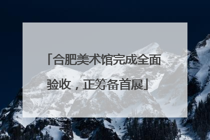 合肥美术馆完成全面验收，正筹备首展