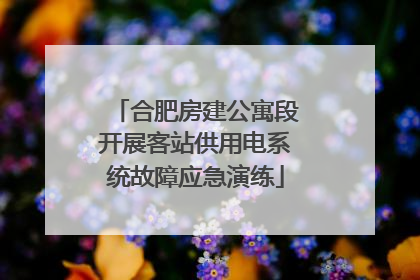 合肥房建公寓段开展客站供用电系统故障应急演练