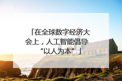 在全球数字经济大会上，人工智能倡导“以人为本”