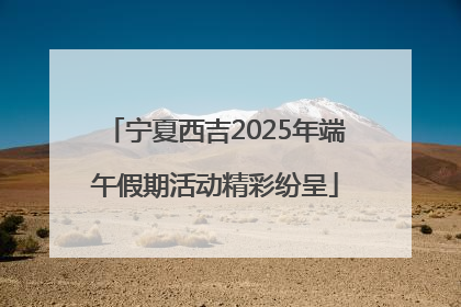 宁夏西吉2025年端午假期活动精彩纷呈