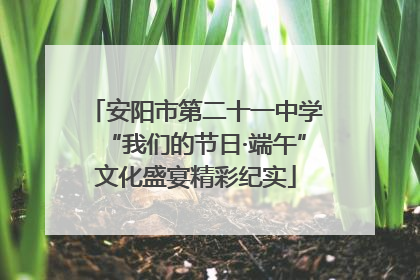 安阳市第二十一中学“我们的节日·端午”文化盛宴精彩纪实
