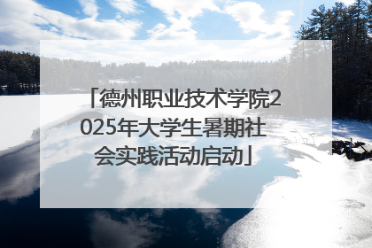 德州职业技术学院2025年大学生暑期社会实践活动启动