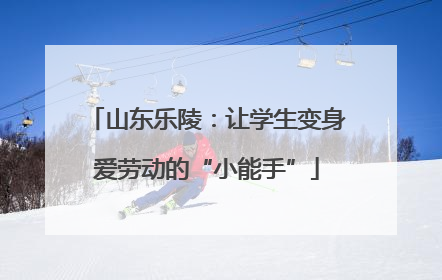 山东乐陵：让学生变身爱劳动的“小能手”