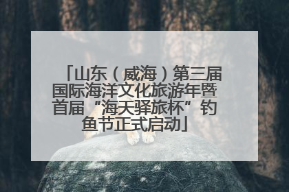 山东（威海）第三届国际海洋文化旅游年暨首届“海天驿旅杯”钓鱼节正式启动