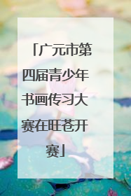 广元市第四届青少年书画传习大赛在旺苍开赛