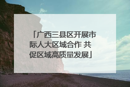 广西三县区开展市际人大区域合作 共促区域高质量发展