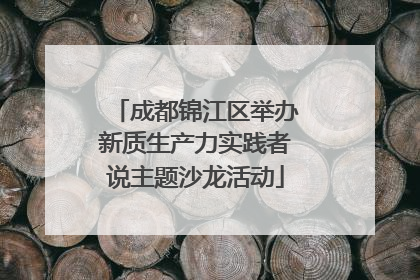 成都锦江区举办新质生产力实践者说主题沙龙活动