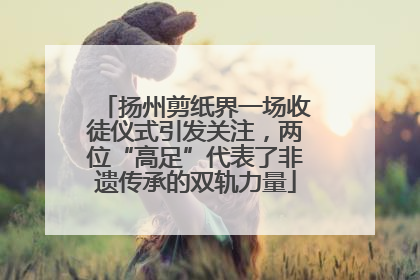 扬州剪纸界一场收徒仪式引发关注，两位“高足”代表了非遗传承的双轨力量