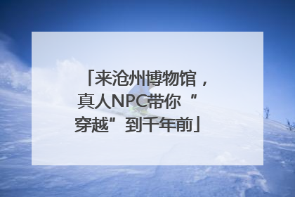 来沧州博物馆，真人NPC带你“穿越”到千年前