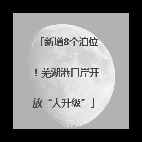 新增8个泊位！芜湖港口岸开放“大升级”