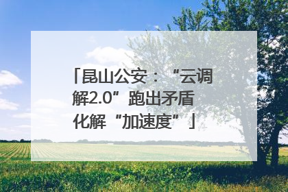 昆山公安：“云调解2.0”跑出矛盾化解“加速度”