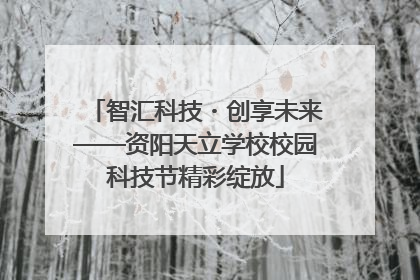 智汇科技・创享未来——资阳天立学校校园科技节精彩绽放